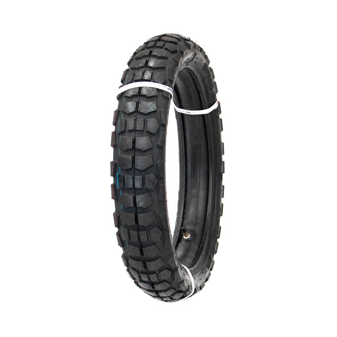 Llanta 110/80-17 para moto, Doble propósito. Tube Type. - Imagen 3