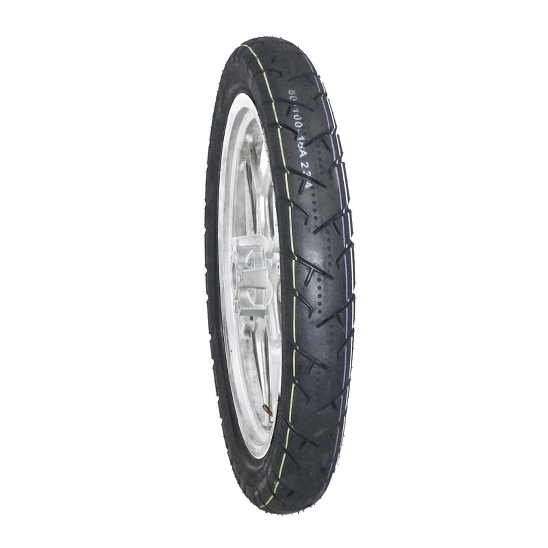Llanta BTRubber 80/100-18 para motocicleta deportiva